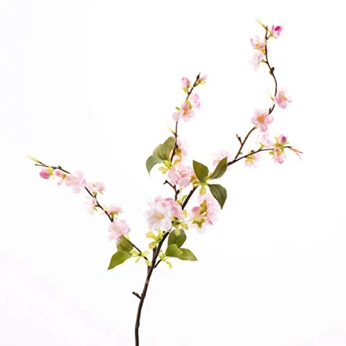 artplants.de Künstlicher Kirschblütenzweig Valeska, 25 Blüten, Hellrosa, 80cm