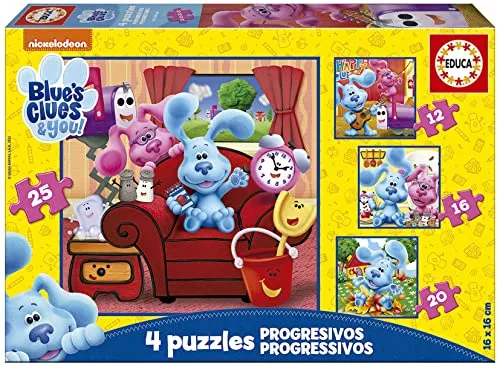 Educa - Puzzle 4in1 Blue's Clues - 1-39 dielov