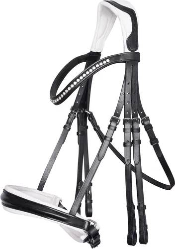 Imperial Riding Kandarenzaum IRHFria, Schwarz-Weiß, C/S