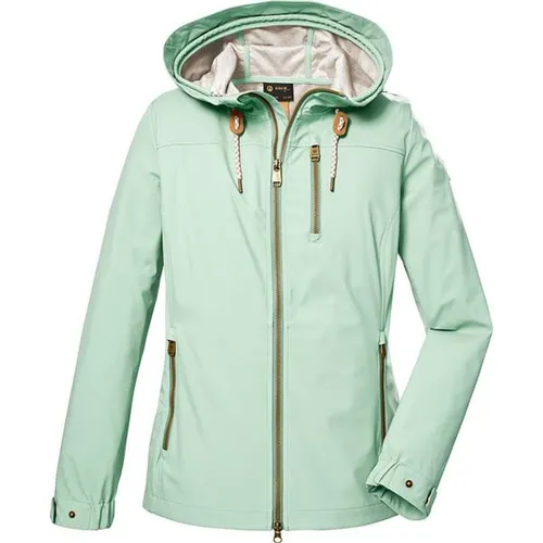 G.I.G.A. DX Damen Funktionsjacke GS 24 WMN SFTSHLL JCKT - Funktionsjacke für Damen, wasserabweisend und winddicht, aus recycelten Materialien, ideal für Outdoor-Aktivitäten und nachhaltige Mode.