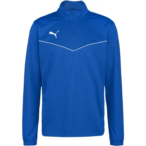 Puma Herren teamRISE 1/4 Zip Top T-Shirt - Electric Blue Lemonade, 3XL - Herren Laufshirt mit normaler Passform, Stehkragen und viertellangem Reißverschluss, ideal für individuellen Komfort und sportliche Aktivitäten.
