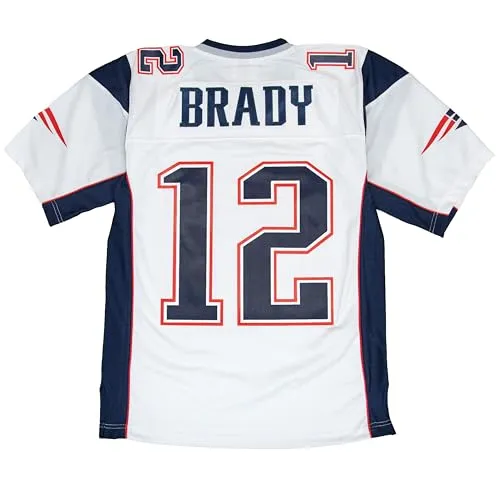 Mitchell & Ness NFL Throwbacks Legacy Jersey - Tom Brady 2000 - New England Patriots - L - Sportfan T-Shirt, original lizenziertes NFL Jersey mit aufgestickten Logos und Zahlen, klassischer Schnitt für echten Fanstyle.