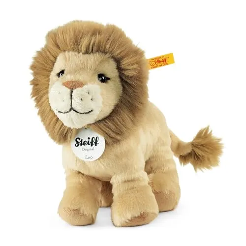 Steiff Kuscheltier Leo Löwe 16 cm - Hochwertiges Stofftier aus weichem Plüsch, ideal als treuer Begleiter für Kinder. Waschbar bei 30 °C und perfekt für kleine Hände, der beste Freund für jedes Abenteuer.