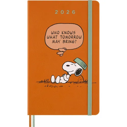 Moleskine Peanuts Snoopy Tomorrow Wochenkalender 2025 - Kalender für 12 Monate, mit liebevollen Peanuts-Motiven von Charles M. Schulz, ideal für die Planung und Organisation im Alltag.
