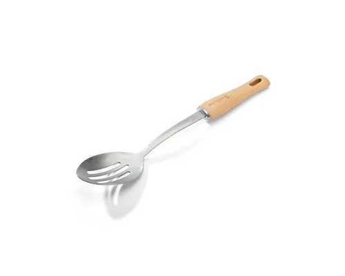 de Buyer Küchenwender B Bois Utensilien, B Bois Schöpflöffel geschlitzt - Edelstahl mit Holzgriff