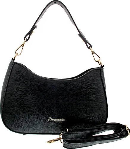 Remonte Damen Q0721 Umhängetasche, Schwarz - Stilvolle Begleiterin für jeden Anlass - Umhängetaschen, elegante und trendige Handtasche von Remonte mit praktischen Fächern und zeitlosem Design.