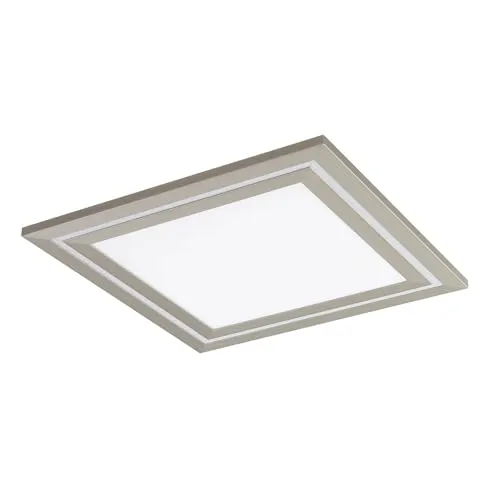 Lucande LED Deckenleuchte Leicy dimmbar mit Leselampe - Moderne Aluminiumlampe für Wohnzimmer - Energiesparende LED Deckenleuchte mit dimmbarer Funktion und praktischer Fernbedienung für eine gemütliche Atmosphäre in jedem Raum.