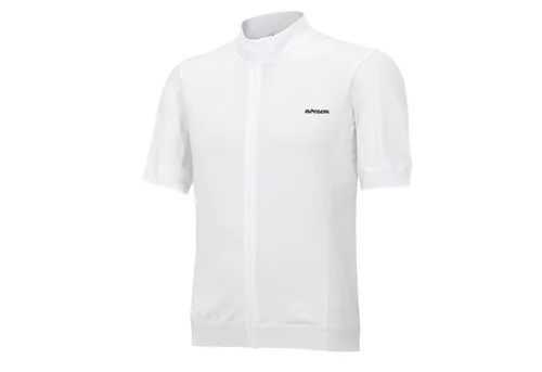 Airtracks Herren Fahrradtrikot Kurzarm Air Tech II - Weiß - M - Radsport-Trikot für Frühling und Sommer, atmungsaktiv und schnelltrocknend. Mit Reflex-Details und drei praktischen Rückentaschen für Handy oder Regenjacke.