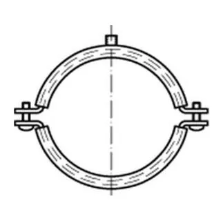 Schraubrohrschellen DIN4109 Zn 60 - 64/M8 + M10 (50 Stück) - Kabelbinder: Hochwertige Schraubrohrschellen aus Deutschland, ideal für eine sichere Befestigung von Rohren mit einer Länge von 64 mm, 50 Stück pro Packung.