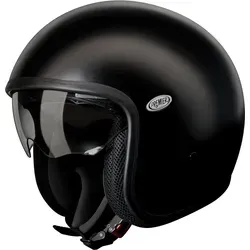 Premier Vintage U9 Jethelm, schwarz, Größe XS für Männer - Motorradhelm mit Tri-Composite-Schale für maximale Sicherheit und integrierter Sonnenblende für besten Schutz bei jedem Wetter.