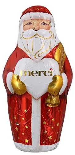 Merci Weihnachtsmann Hohlfigur aus Edel Vollmilchschokolade 120g