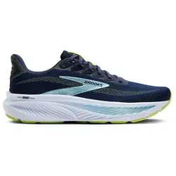 Brooks Herren Ghost 17 Sneaker, Peacoat Lime Blue, 44.5 EU - Laufschuhe mit innovativer Dämpfung für maximalen Komfort und Unterstützung bei jedem Lauf.