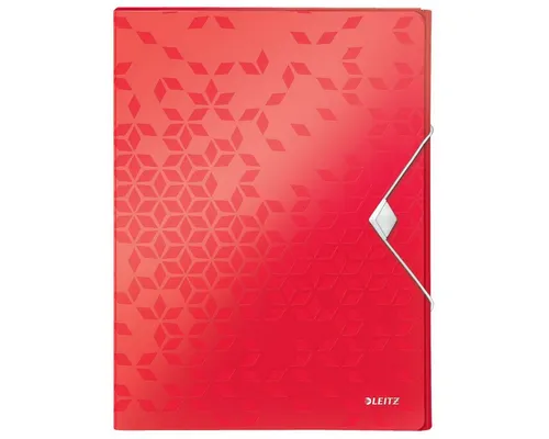 LEITZ Prospekthülle Leitz Ablagebox WOW PP 30mm rot DIN A4