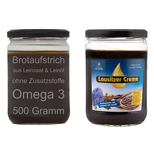Lausitzer Creme - Leinöl-Brotaufstrich ohne Zusatzstoffe, vegan, 500g