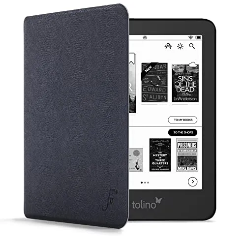 Forefront Cases Hülle für Tolino Shine 4. Generation (Modell: 2022) - Marineblau - Dünn und Leicht, Smart Auto Schlaf/Wach Schutz-Hülle (Tasche) für Tolino Shine 4. Generation