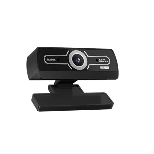 Diccik 2K-Webcam, PC-Webcam, Autofokus, Rauschunterdrückung, Plug & Play für Laptop, Windows, macOS, Linux, YouTube-Streaming, Skype, Videoanrufe, Zoom, Videokonferenzen