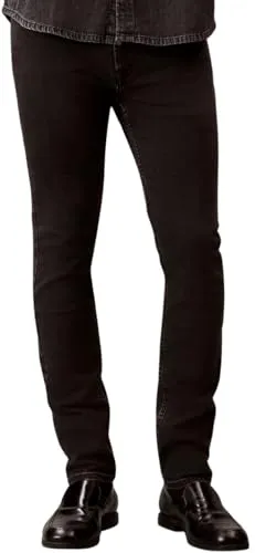 Calvin Klein Herren Jeans Essential Black Skinny Fit – Schwarz, 32W/36L - Zeitlose Skinny Fit Jeans mit Five-Pocket-Style von Calvin Klein. Hochwertiger Stretchstoff sorgt für perfekten Sitz und Bewegungsfreiheit. Ideal für Büro und Freizeit, vielseitig kombinierbar und angenehm zu tragen.