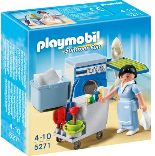PLAYMOBIL 5271 REINIGUNGSSERVICE Hauswirtschaftsraum Housekeeping Service SELTEN