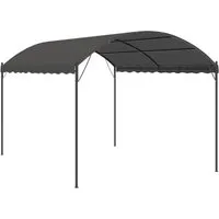 vidaXL Pavillon 3x4 m Anthrazit - Pavillon für Garten und Terrasse, schützt vor UV-Strahlen und Regen mit robustem Metallrahmen und wasserbeständigem Polyesterdach.
