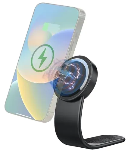 Callstel Kfz Handy Halterung: Kfz-Handyhalterung für Armaturenbrett, 15 W, MagSafe- & Qi-kompatibel (Autohandyhalterung, Autohandyhalter, Halterungen für Navi)