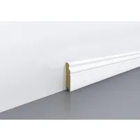 Egger Sockelleiste Hamburger Geschwungen 7 cm x 240 cm Weiß von EGGER