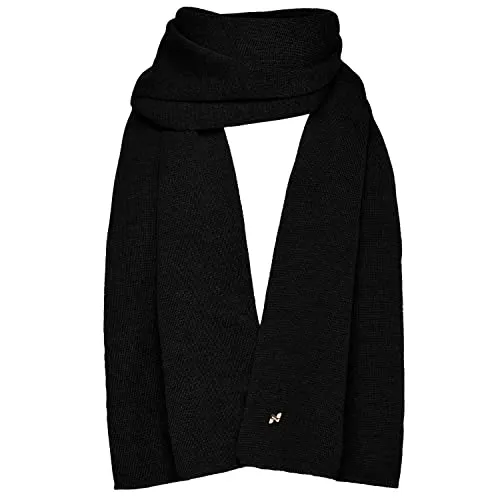 NYTTED® Merino Schal aus 100% feinster Merinowolle in schwarz von NYTTED