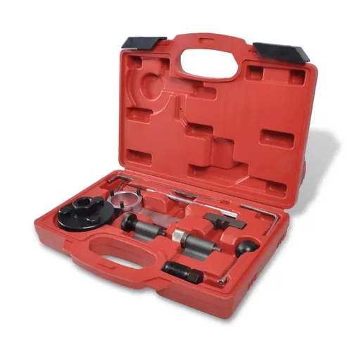 Zahnriemen Steuerriemen Motor Einstellwerkzeug VAG 1.6 2.0 TDI vidaXL - Sonstige, multifunktionales Motor-Einstellwerkzeug-Set mit ergonomischem Griff und praktischem Koffer für einfache Handhabung und Aufbewahrung.