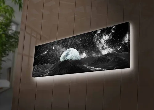 Bilder Leinwandbild Wandbild 100% SUEDE CANVAS, 30 x 90 cm D4309
