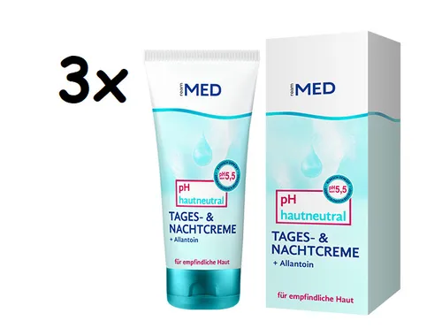 3x ReAm MED Tages & Nachtcreme Allantoin empfindliche Haut 3x 50ml