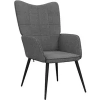 vidaXL Relaxsessel Dunkelgrau Stoff