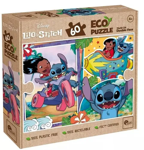 Puzzle 60 Stitch Eko dwustronne Lisciani 8008324111183