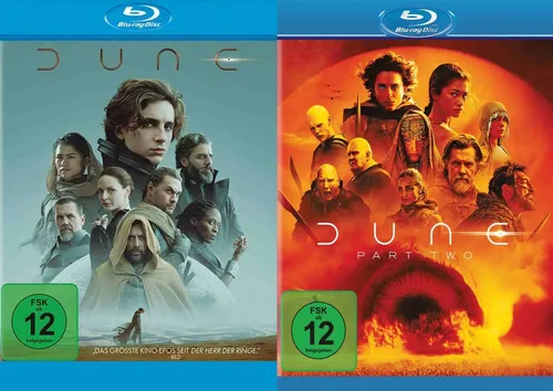 Dune + Dune: Part Two - Teil 1+2 im Set # 2-BLU-RAY-NEU