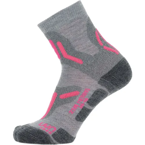 Uyn Woman Trekking 2IN Merino Socks light grey/pink 41/42 von UYN