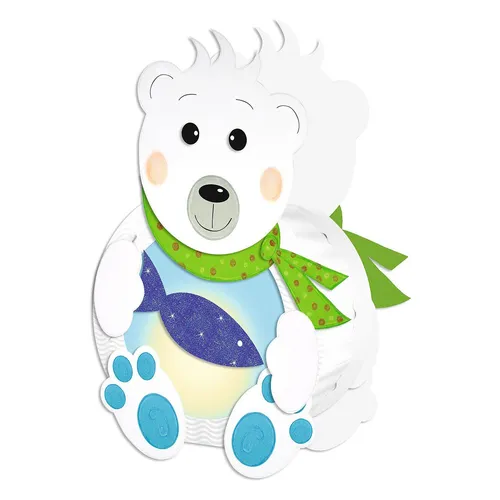 URSUS 3D Laternen Bastelset Eisbär Lampion Sankt Martin Umzug Lichterfest neu