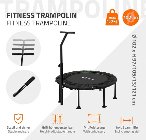 Hauki Fitness Trampolin Indoor Grün Ø102 cm