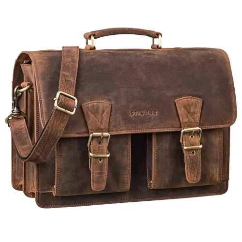 STILORD 'Jeffrey' Lehrertasche in braun von STILORD