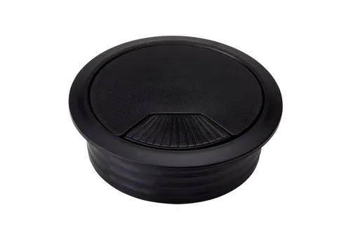 SO-TECH® Kabelkanal Kabeldurchlass Kabeldurchführung (5-St), Ø 60 mm, schwarz, 5 Stück