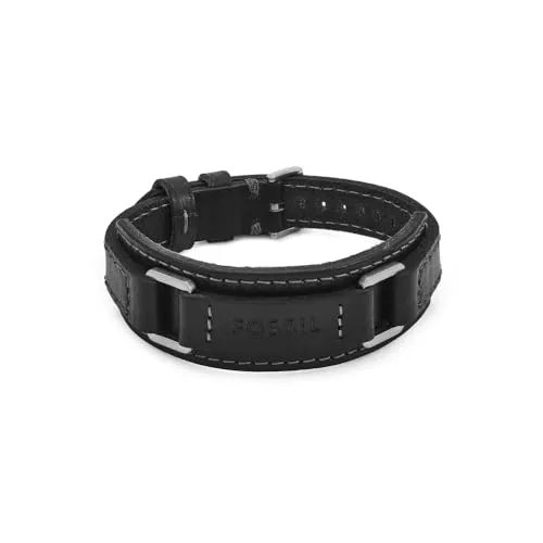 Fossil Machine Herrenarmband JF04950040 – Schwarz, Leder von Fossil