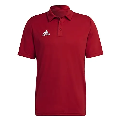 adidas Herren Entrada 22 Polo Shirt, Team Power Red 2, L - Sportshirt aus 100 % recyceltem Polyester mit AEROREADY Technologie für optimale Feuchtigkeitsregulierung, ideal für aktive Freizeit und Sport.