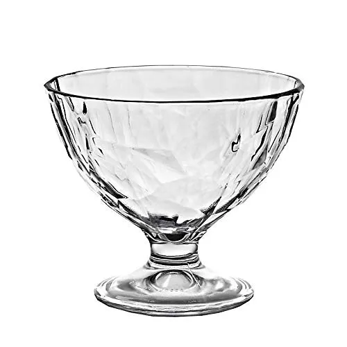 CRISTALICA Eisbecher Eiscremeglas Dessertschale Diamond Bambini 360ml Gelato Vero klar