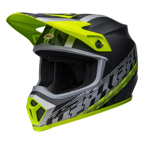 Helm Moto-Cross BELL MX-9 MIPS Offset Schwarz Gelb