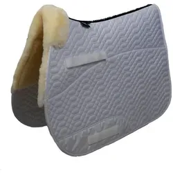 Engel Reitsport Lammfell Schabracke SCHABRA1 - Schabracken für Reiter, mit hochwertigem Lammfell im Sattelbereich für optimalen Komfort und Druckverteilung, ideal für Vollblut, Warmblut und Kaltblut.