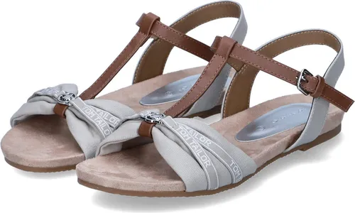 Tom Tailor Damen Sandalette in Beige, Größe 36