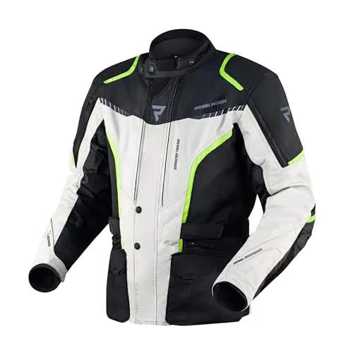 REBELHORN Hiker III Motorradjacke Herren | Robuste Textiljacke mit Reissa Membran
