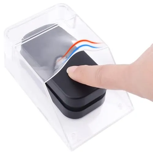 Domeilleur Wasserdichte Abdeckung für Klingelknopf, transparente Schutzhülle, kabellos, Wandhalterung, Klingelschutz für den Außenbereich, Regen, wasserdichte Schutzhülle für Türzugangskontrolle