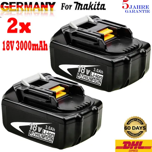 Makita BL 1850 B Li-Ion Akku 18V 5,0 Ah - Zubehör für Elektrowerkzeug, leistungsstarker Akku mit LED-Anzeige für optimale Kontrolle und lange Laufzeit – ideal für Profis und Heimwerker.