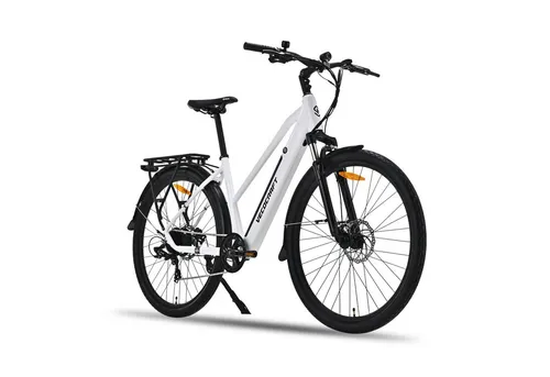 VECOCRAFT E-Bike Trekkingrad Eurybia 375WH ebike herren, 7 Gang Shimano, Kettenschaltung, Heckmotor, 375 Wh