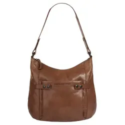 Umhängetasche SPIKES & SPARROW, Damen, Leder in Cognac - Elegante Umhängetasche aus 100% Rindleder, ideal für jeden Anlass. Mit praktischen Fächern für Smartphone, Schlüssel und mehr, bietet sie stilvolle Funktionalität.