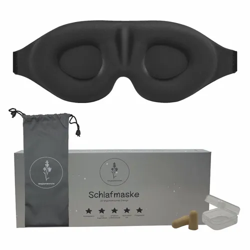 Premium Schlafmaske 3D für Seitenschläfer - Perfektionierte ErgoDream Augenmaske