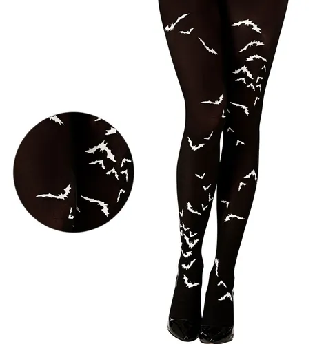 FLEDERMAUS STRUMPFHOSE ONE SIZE 40 DEN KOSTÜM ZUBEHÖR HALLOWEEN KARNEVAL NEU OVP